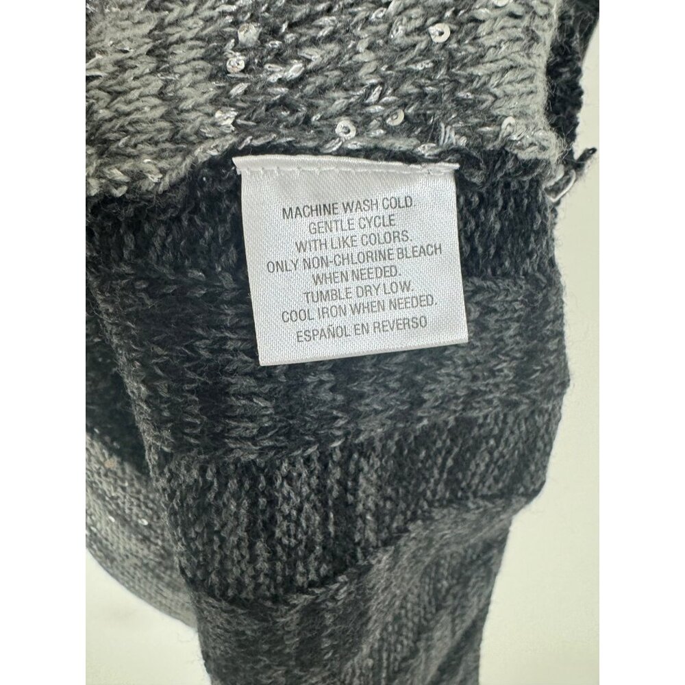 Size 3X 22 24 PATCHWORK EMBELLISHED SWEATER DRESS Knit‎ Fall Winter PLUS SIZE - Picture 7 of 7
